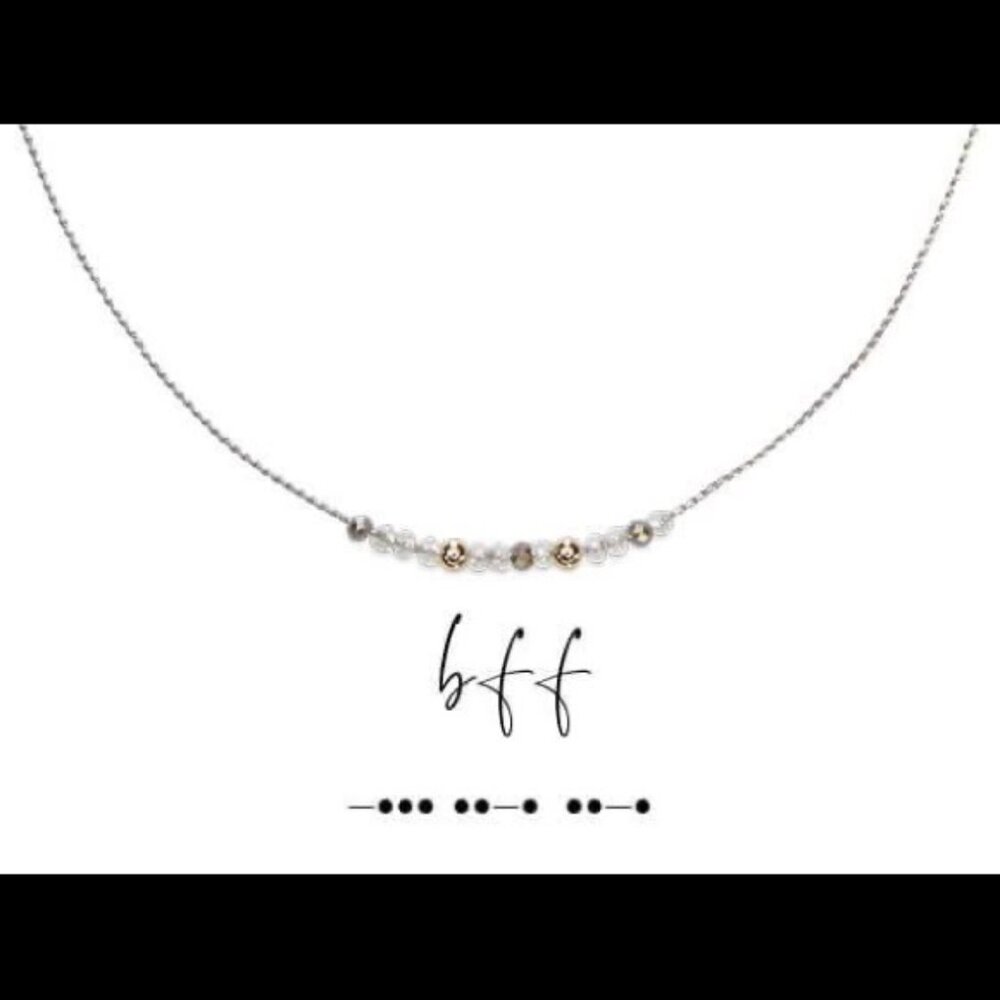 NWOT Morse Code BFF Premier Designs Necklace